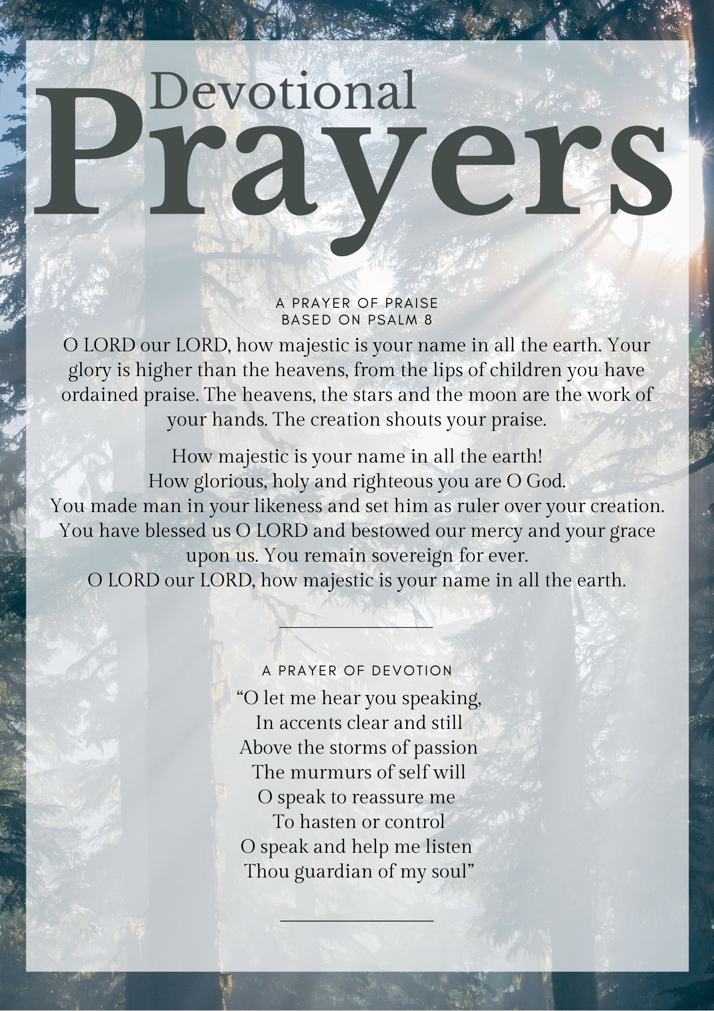 Devotional Prayers